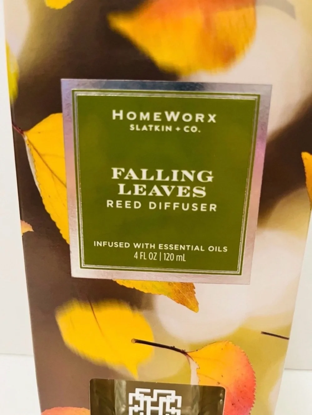 Homeworx Slatkin & Co. Falling Leaves Reed Diffuser Infused with Essential Oils